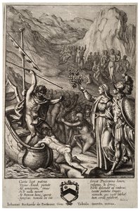 Aeneas and Charon by Wenceslaus Hollar